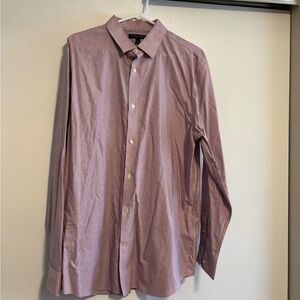 Banana Republic Men's Pink Gingham Dress Shirt